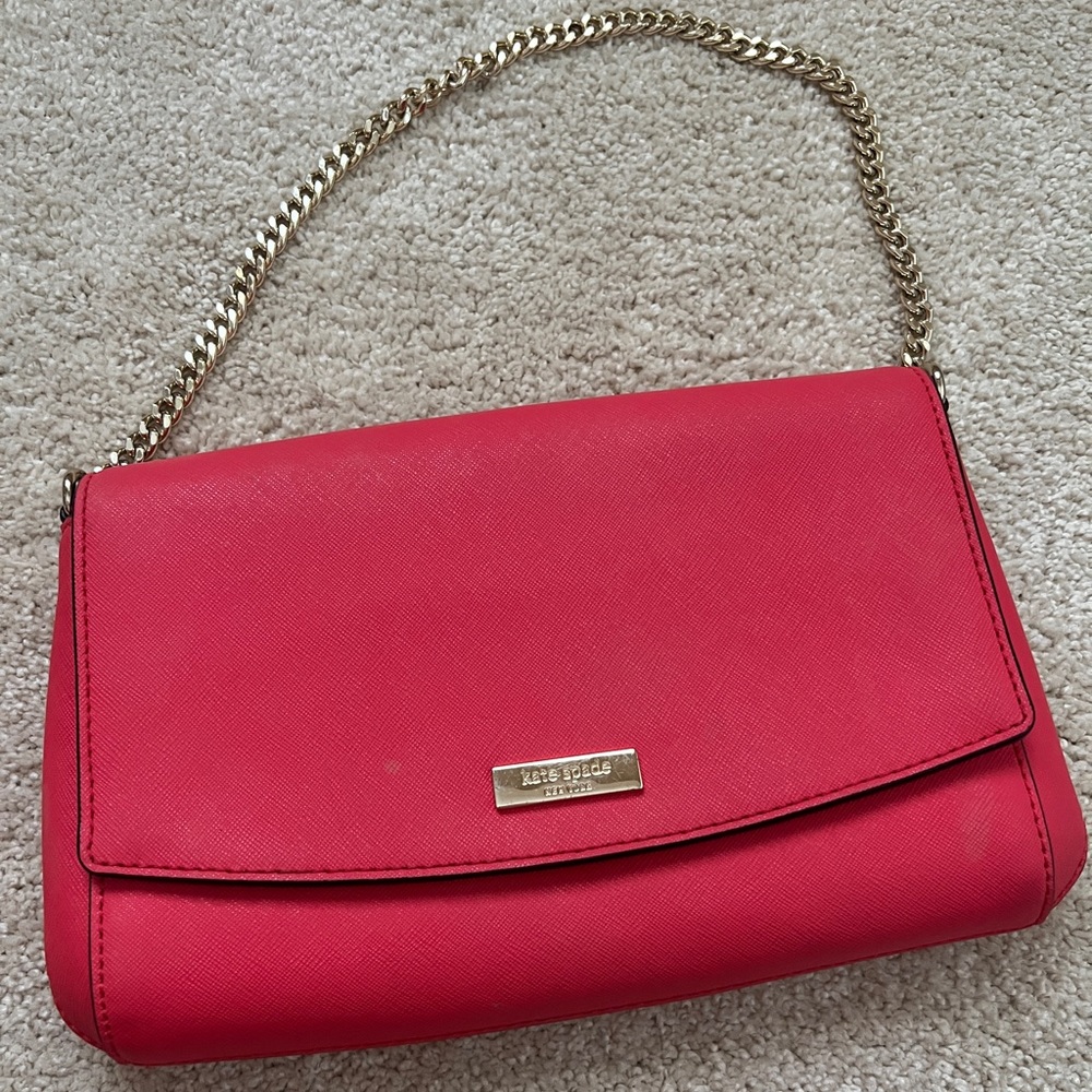 Kate spade coral clutch